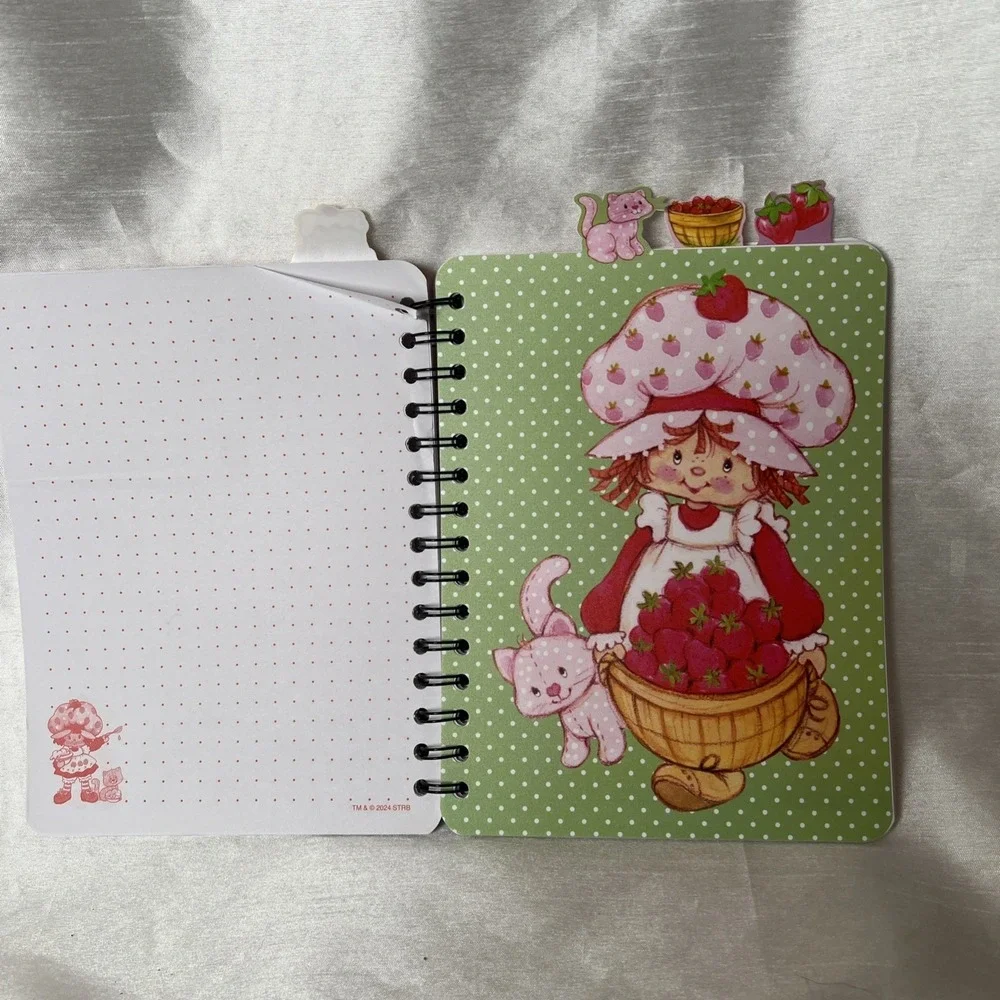Strawberry‎ Shortcake Custard 4-Tab Journal Notebook 96 Pages Inkology 2024 - Picture 4 of 7